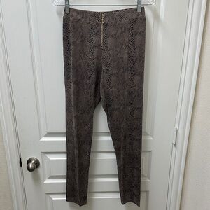 Snake Print High Waist Pants